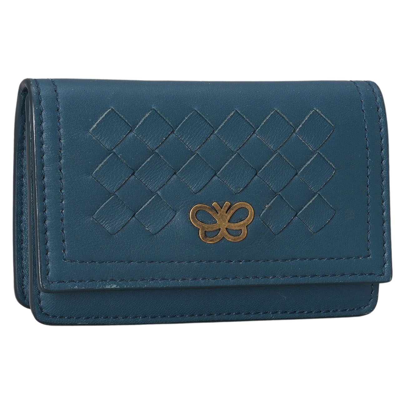BOTTEGA VENETA(USED)보테가베네타 인트레치아토 플랩 카드지갑